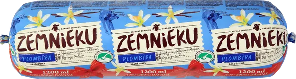 Saldējums Zemnieku Plombīra plēvē 1200ml/600g