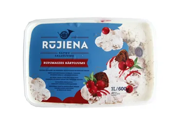 Saldējums RŪJIENAS Rupjmaize kārtojums, 1l/600g