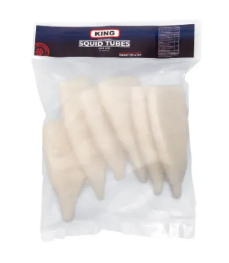 Saldēta kalmāra fileja, bez ādas, jēlas, U5, 30% glazūra, 700g/1kg