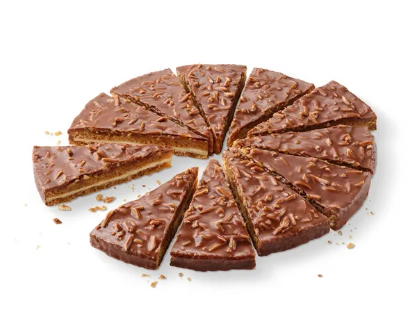 Saldēta Mandeļu kūka ERLENBACHER, ar karameli, D 28cm, 950g (12gab)