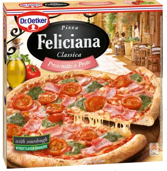 Saldēta pica Feliciana ar šķiņķi un pesto mērci 360g