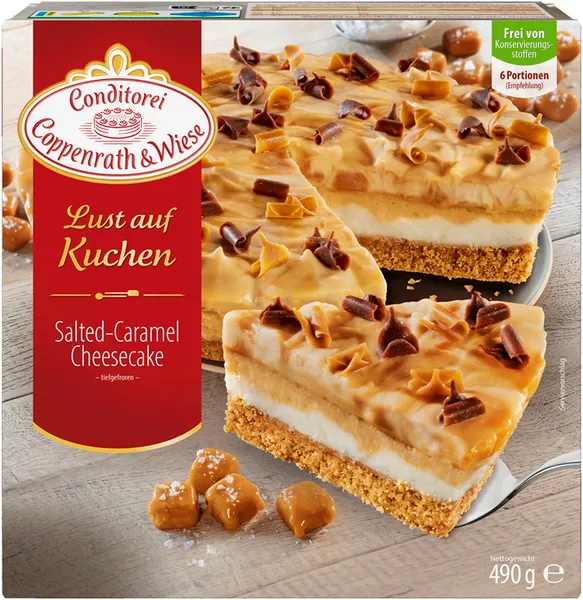 Saldēta siera kūka ar sāļo karameli CONDITOREI COPPENRATH & WIESE, 490g