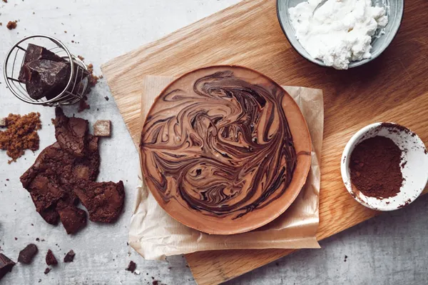 Saldēta šokolādes sierakūka ar cepumu kraukšķi KŪKOTAVA, 500g