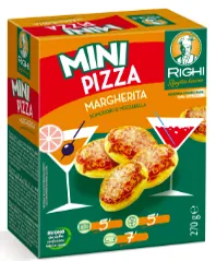Saldētas mini picas SFOGLIO TORINO Margarita, 30g x 9gab