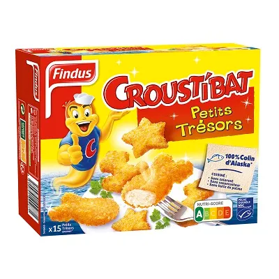 Saldētas Mintaja fil. gbaliņi panēti Croustibat Petits Findus ,450 g