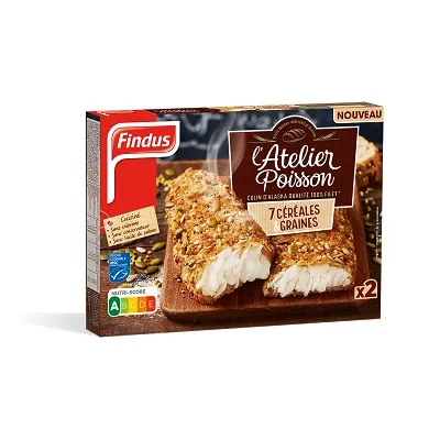 Saldētas Mintaja filejas panētas ar sēklām Findus, 250 g