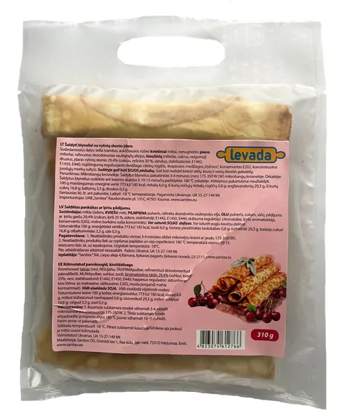 Saldētas pankūkas LEVADA ar ķiršiem, 52g x 6gab