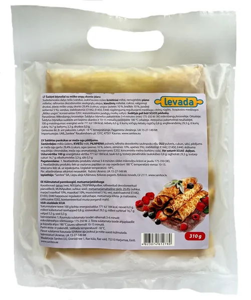 Saldētas pankūkas LEVADA ar meža ogām, 52g x 6gab