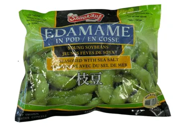 Saldētas sojas pupiņas ar sāli SHIRAKIKU nelobītas 400g