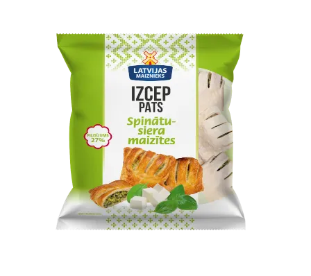 Saldētas spinātu-siera maizītes IZCEP PATS, 360g