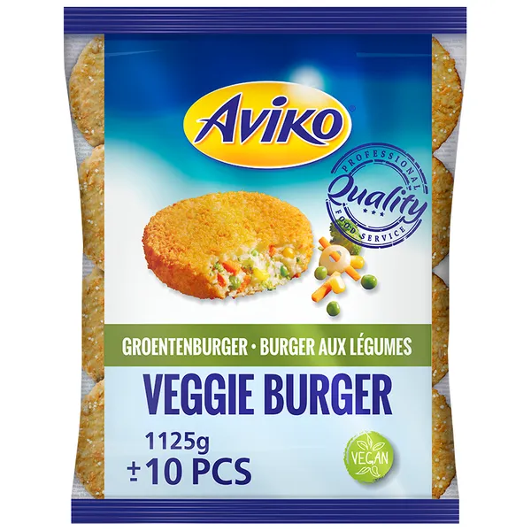 Saldēti burgeri Veggie Burger 10 gab., Aviko, 1,125kg