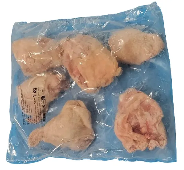 Saldēti cāļu šķiņķi bez mugurkaula, IQF , ~130gr,  A kategorija, 1kg