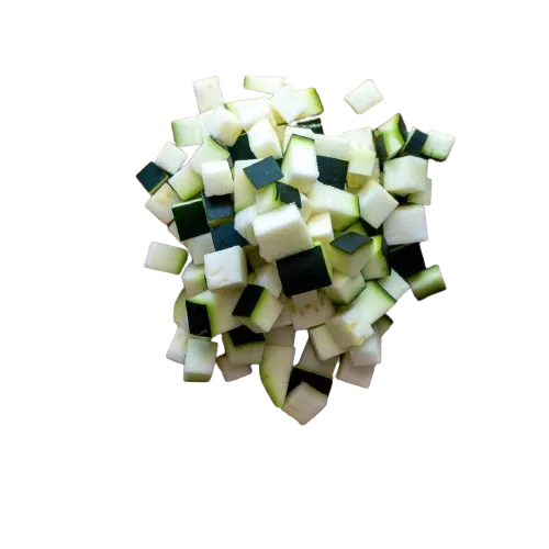Saldēti cukini kubiņos, 10x10 mm, 2,5 kg