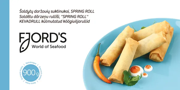 Saldēti dārzeņu rullīši SPRING ROLL mīklā Fjord's, 900g