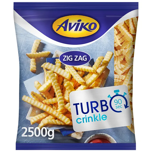 Saldēti frī kartupeļi Aviko ZigZag Premium Turbo, 2.5kg