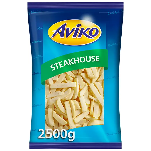 Saldēti frī kartupeļi Steakhouse AVIKO, 2,5kg