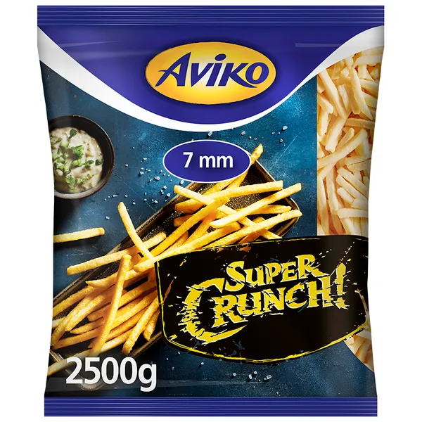 Saldēti frī kartupeļi Super Crunch 7mm Aviko, 2,5kg