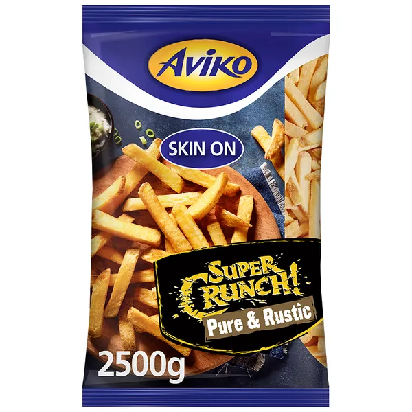 Saldēti frī kartupeļi Super Crunch Pure&Rustic AVIKO, 2,5 kg