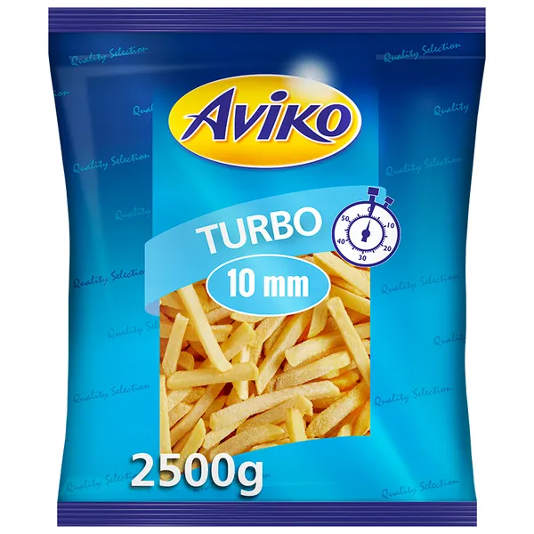 Saldēti frī kartupeļi Turbo 10 mm AVIKO, 2,5kg