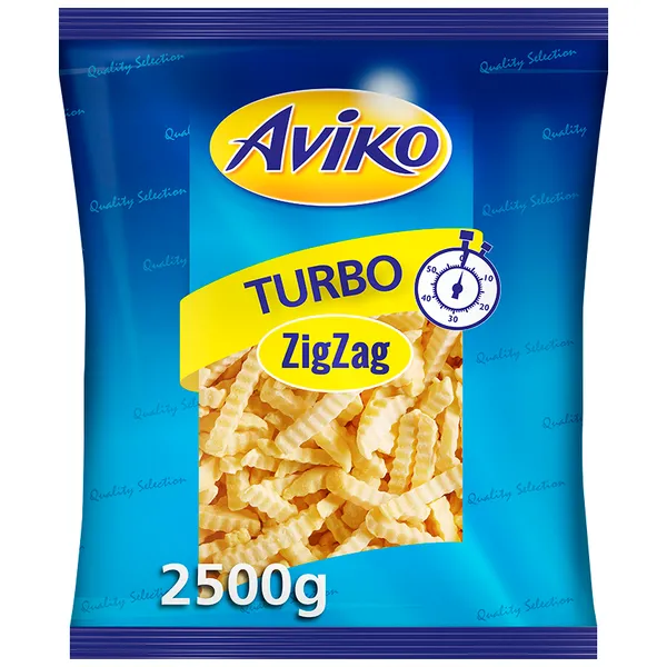 Saldēti frī kartupeļi Turbo Zig Zag AVIKO, 2,5 kg