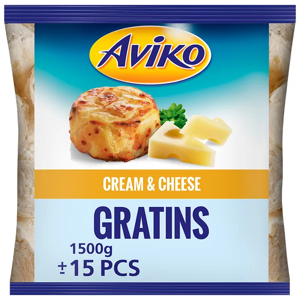 Saldēti gratēni Gratins Cream & Cheese Aviko 1.5kg