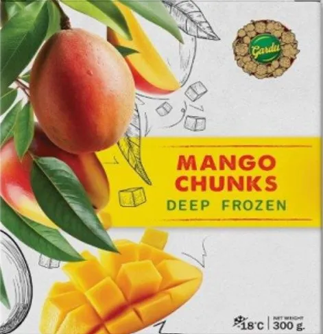 Saldēti mango gabaliņi, 300g IQF