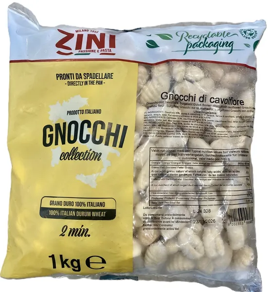 Saldēti puķkāpostu Gnochi ZINI, 1kg