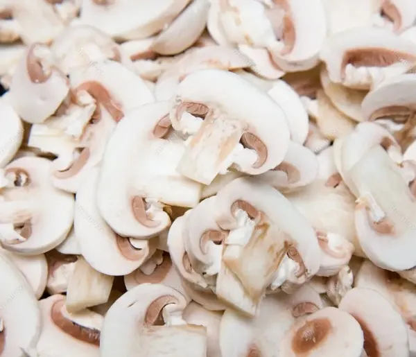 Saldēti šampinjoni, šķēlēs, 1kg IQF