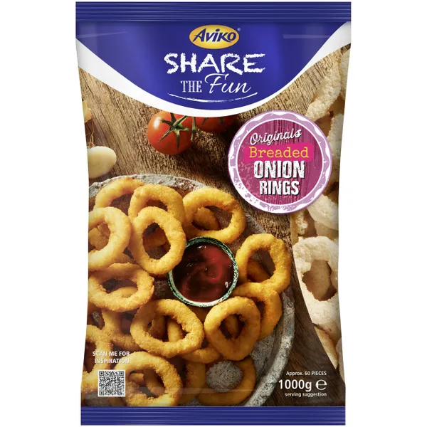 Saldēti sīpolu gredzeni Aviko, 1kg