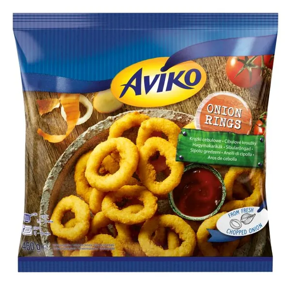 Saldēti sīpolu gredzeni AVIKO, 450 g