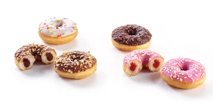 Saldēti virtuļi DONUT WORRY BE HAPPY Mini Fancy Mix, 20.5g x 112gab