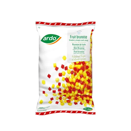 Saldēts augļu maisījums ARDO BRUNOISE, kubiņos, 10x10mm, 2.5kg