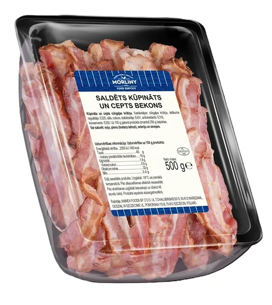 Saldēts bekons MORLINY cepts, šķēlēs, 500g