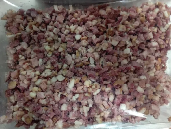 Saldēts bekons MORLINY kūpināts, kubiņos, 1kg