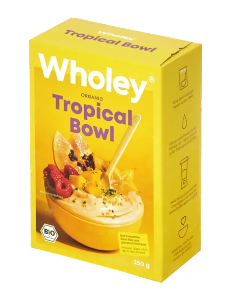 Saldēts biezenis WHOLEY Tropical Bowl, 250g