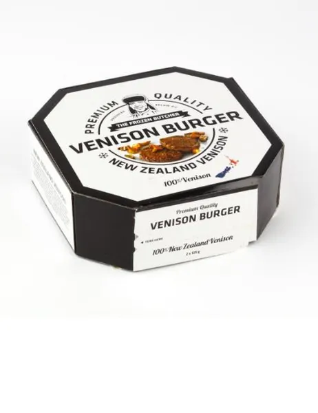 Saldēts brieža burgers VENISON, 2 x 125g