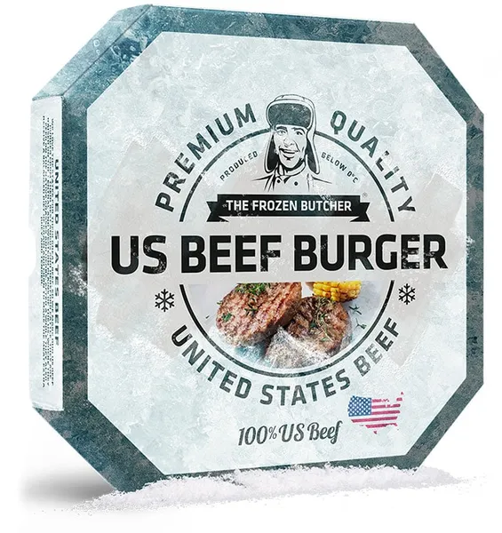 Saldēts liellopu burgers US BEEF 2x125g