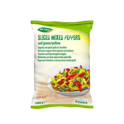 Saldēts paprikas maisījums ARDO MIX, šķēlēs, 1kg
