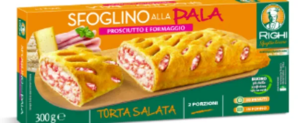Saldēts pīrāgs SFOGLIO TORINO ar prošuto un tomātiem, 300g
