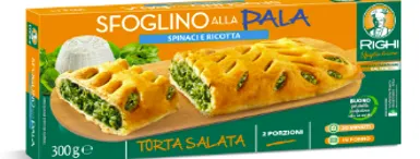 Saldēts sāļais pīrāgs SFOGLIO TORINO ar spinātiem, 300g