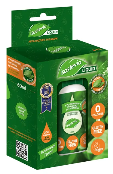 Saldinātāju maisījums ISOSTEVIA, pilieni, 60ml