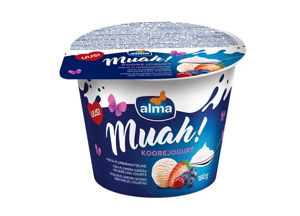 Alma Krējuma jogurts ar ogu-plombīra garšu 180g