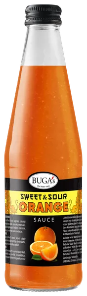Saldskābā mērce BUGAS, ar apelsīniem, 390g