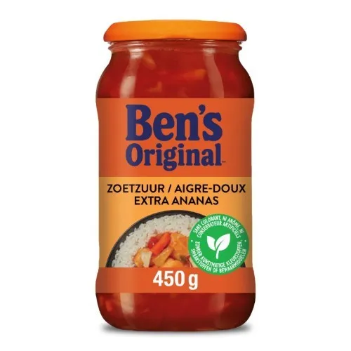 Saldskābā tomātu mērce BEN'S ORIGINAL ar ananāsiem, 450g