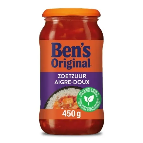 Saldskābā tomātu mērce BEN'S ORIGINAL ar dārzeņiem, 450g
