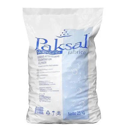 Sāls tabletes ūdens mīkstināšanai, 25kg