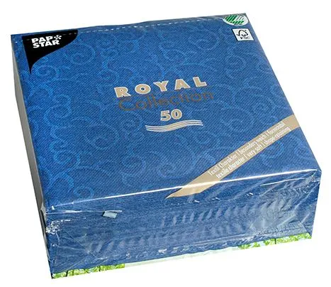 Salvetes CASALLI, 40 x 40 cm, tumši zilas, 50 gab