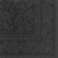 Salvetes ORNAMENTS, 40 x 40 cm, melnas, 50 gab