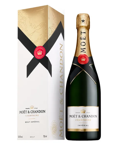 Šampanietis MOET&CHANDON Imperial, Brut, ar kasti, 12%, 0.75 l