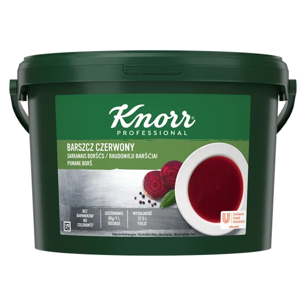 Sarkanā boršča bāze KNORR Professional, sausā veidā, 3kg